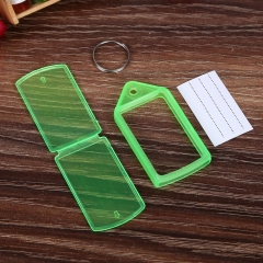 Plastic advertising classification number tag luggage tag color custom PVC keychain