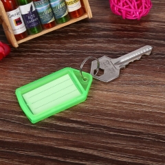 Plastic advertising classification number tag luggage tag color custom PVC keychain