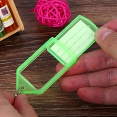 Plastic advertising classification number tag luggage tag color custom PVC keychain