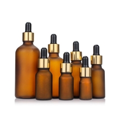 Hot Amber Glass Dropper Essential Oil Bottle