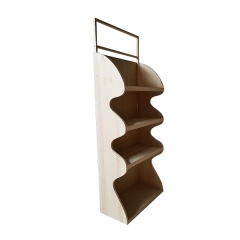 Pine wood shelf display