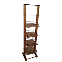 Pine wood display floor stand