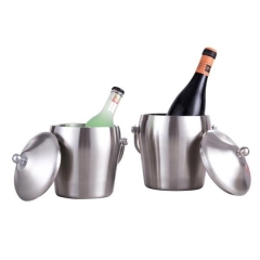 Stainless steel ice bucket
