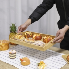 Rectangle Bamboo Tray With Handles