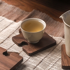 Wooden Puzzle Coasters Set 4 PCS