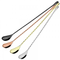 Stainless steel cocktail spoon