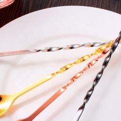Stainless steel cocktail spoon