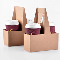 4 Corner 32 OZ Pop-Up Food And Drink Tray