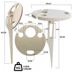 Wine glass folding stand