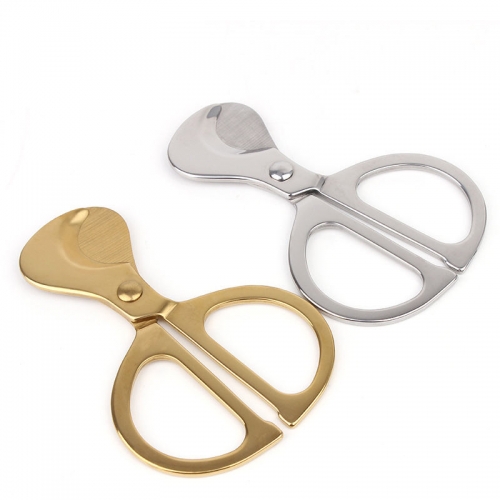 Stainless steel handle cigar cutter