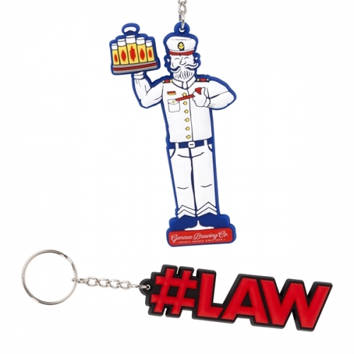 4" 3D PVC Key Tag