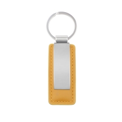 PU Leather Metal Key Tag