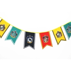 Holiday/birthday party Scene arrangement string flag banners