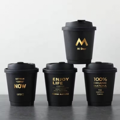 8oz 10oz Double Wall Hot Stamping Coffee Cups