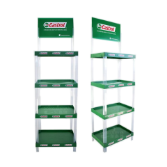 53*35cm 4-layer plastic display rack