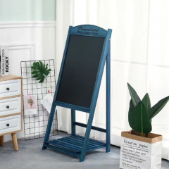 Original wooden upright blackboard