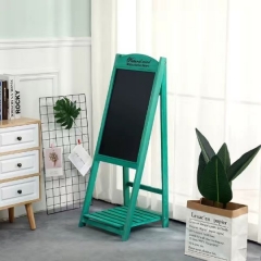 Original wooden upright blackboard