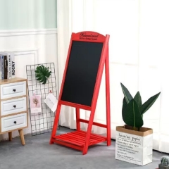 Original wooden upright blackboard