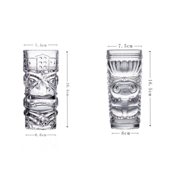 430ml 15oz Clear Tiki Glasses