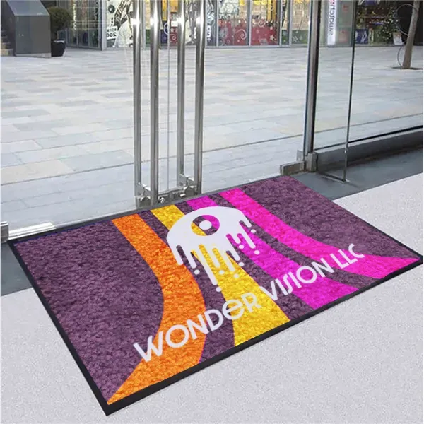 Custom Logo Mats Rubber Backing Standard 3x5FT
