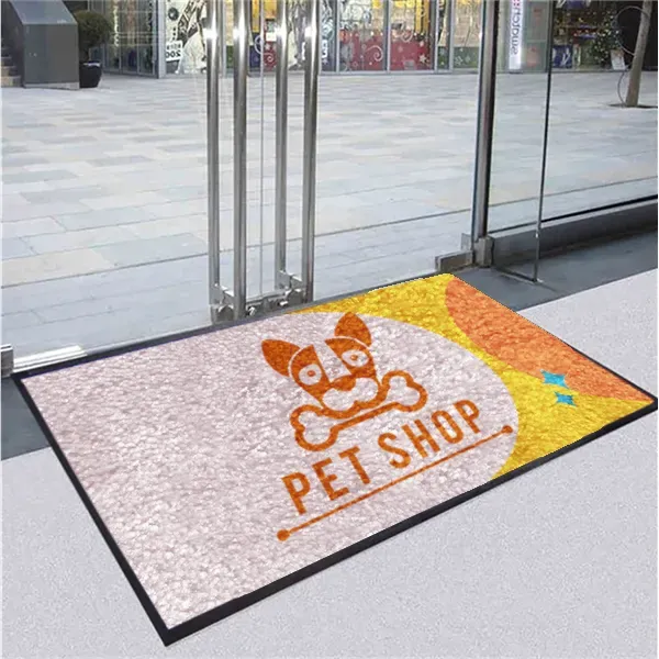 Custom Logo Mats Rubber Backing Standard 3x5FT