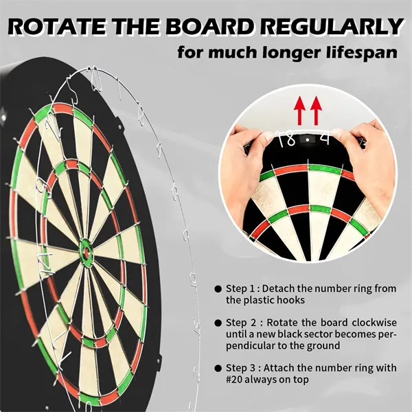 12 Steel Tip Dartboard