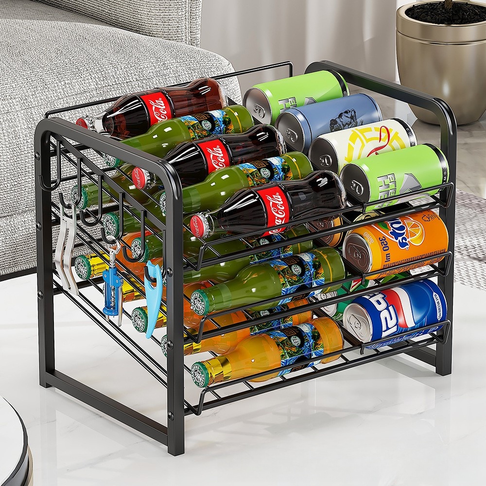 Rolling drawer refrigerator storage box