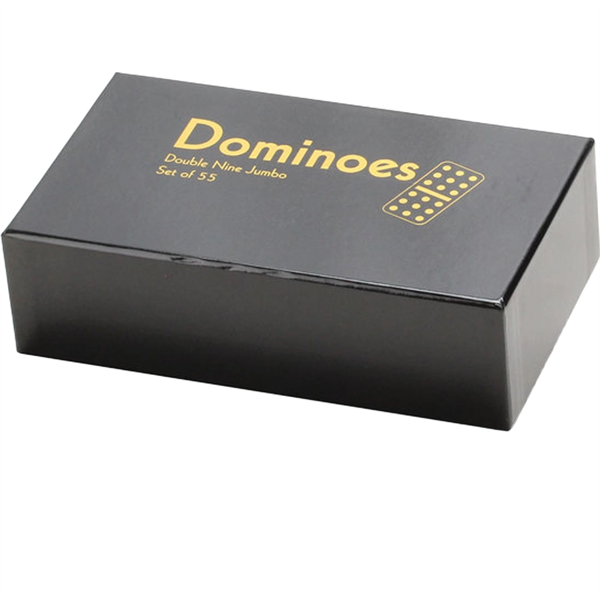 DOUBLE 9 JUMBO DOMINOES 2 PC SET.