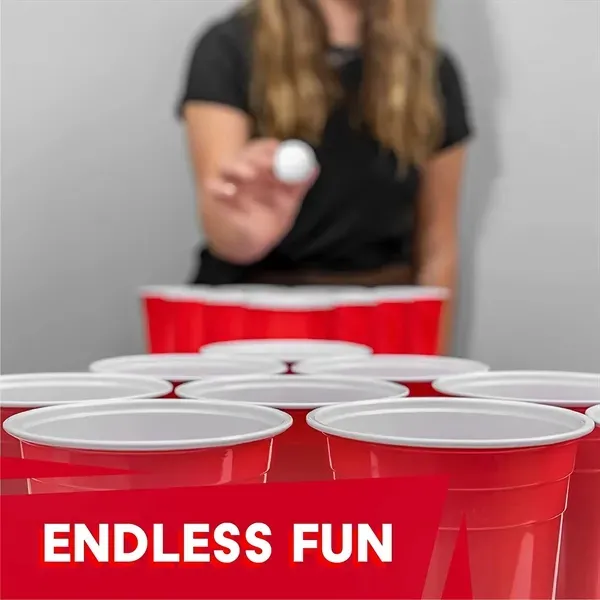 Beer Pong Set 24 Cups & 4 Balls