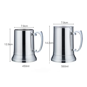 15 oz Stainless Steel Beer Mug