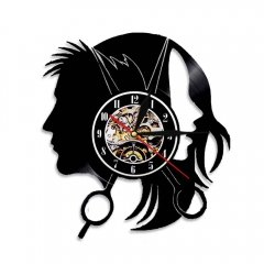 Vinyl record wall clock