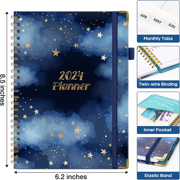 Weekly and Monthly Planner Spiral Bound