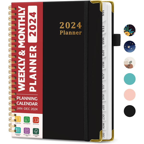 Weekly and Monthly Planner Spiral Bound