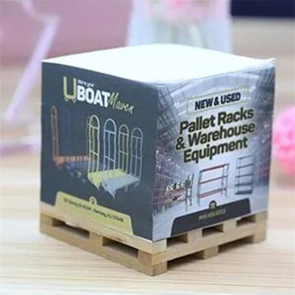 Memo Note Pad with Wood Pallet