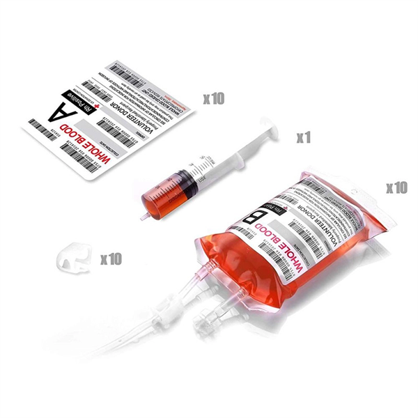 12oz Clear Blood Energy Drink Bag