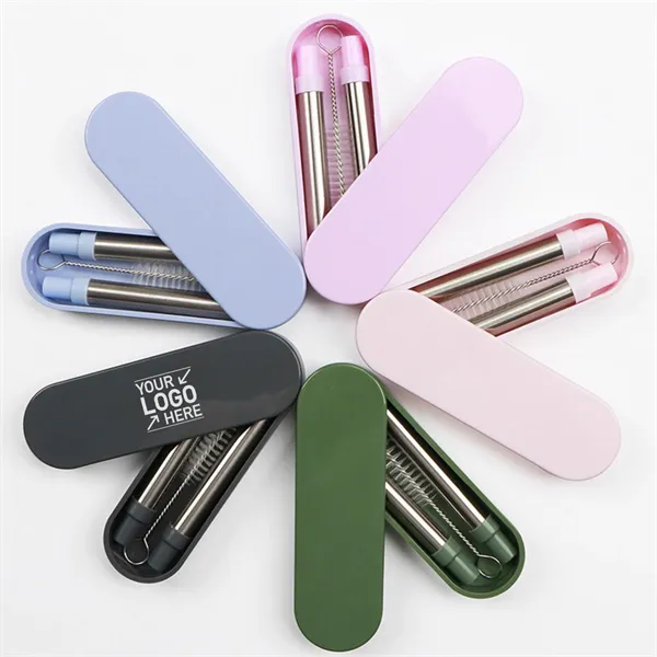 Stainless Steel Keychain Straw