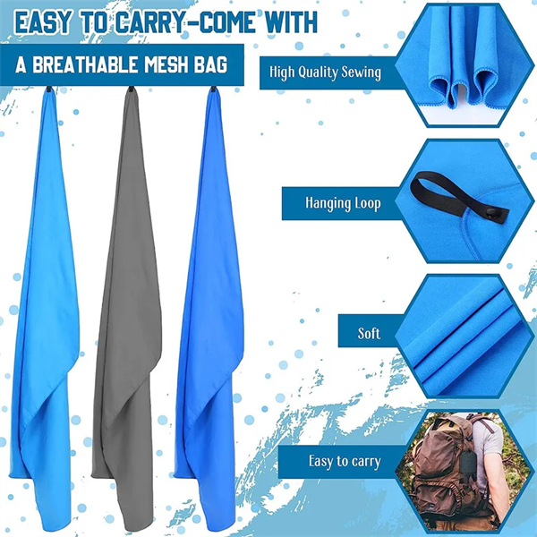 Camping Super Absorbent Microfiber Sports Towel