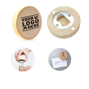 Wooden Fridge Magnet Opener