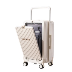 Front Opening Trolley Cabin Suitcase