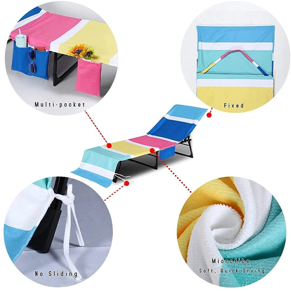 Beach Lounge Chair Towel Cover