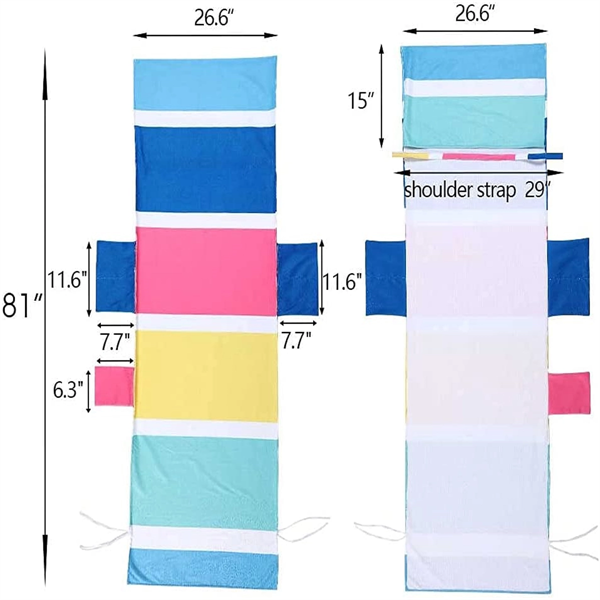 Beach Lounge Chair Towel Cover