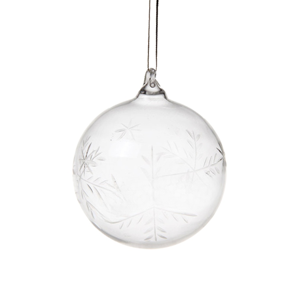 Christmas clear glass ball pendant