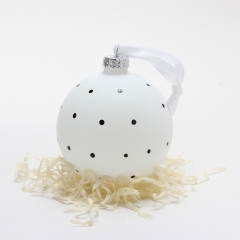 Christmas glass ornament