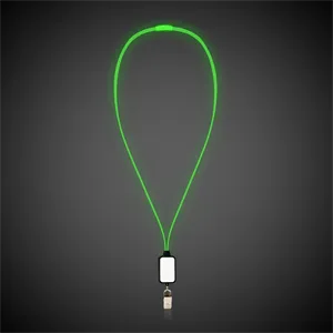 Light Up LED Lanyard with Badge Clip